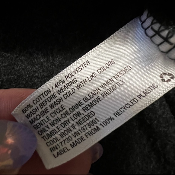 Colsie Cropped Gray Hoodie M - Picture 7 of 7